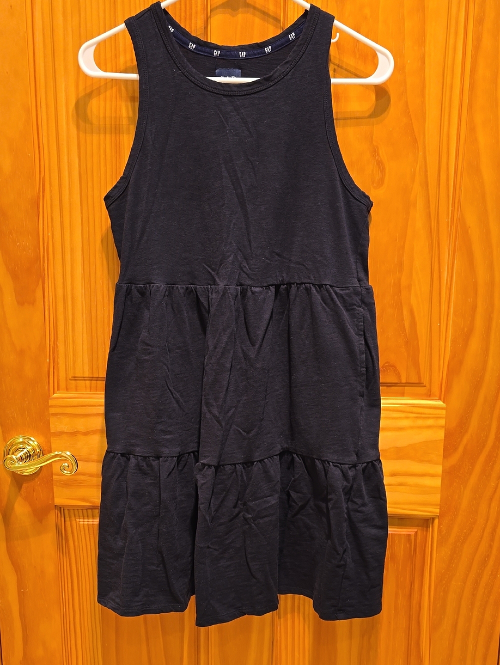 GAP Girls Navy Sleeveless Tiered Dress